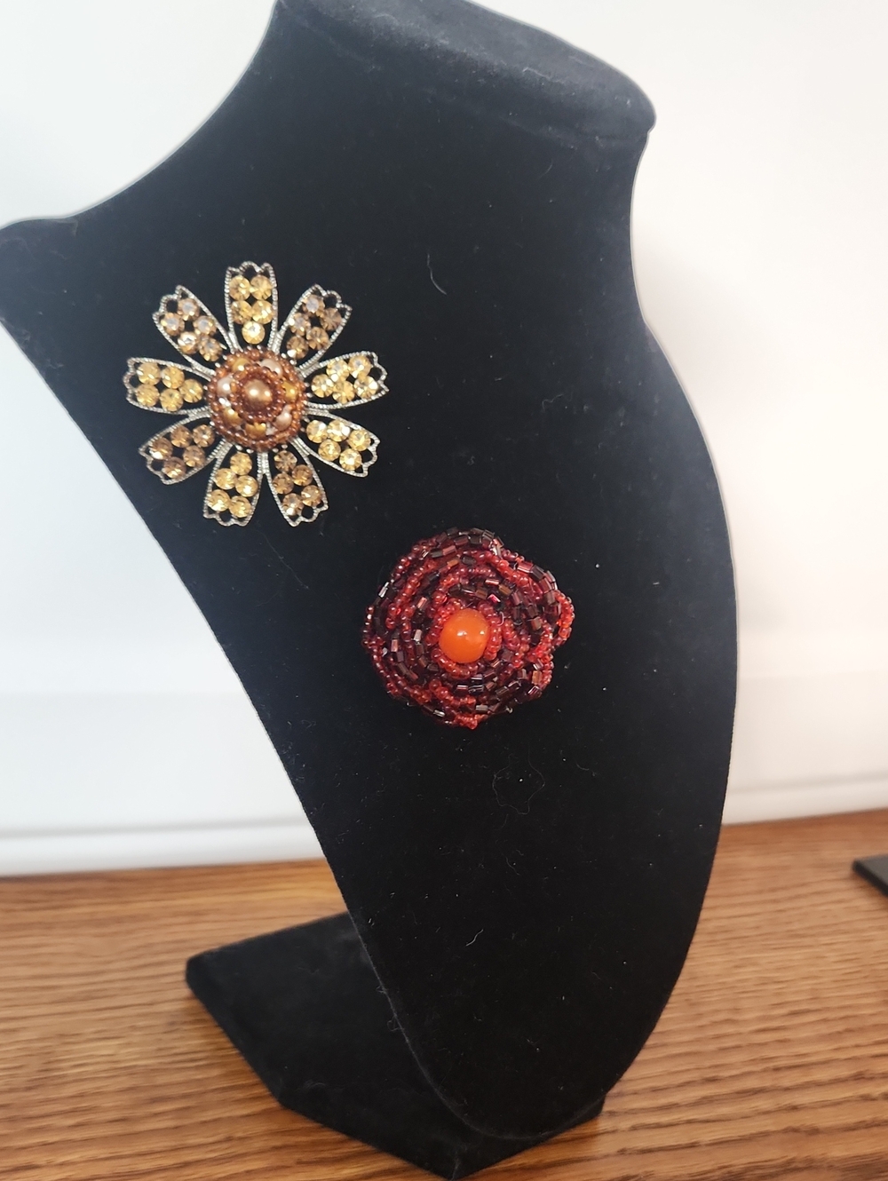 Fall Flower Brooch Set - Unbranded